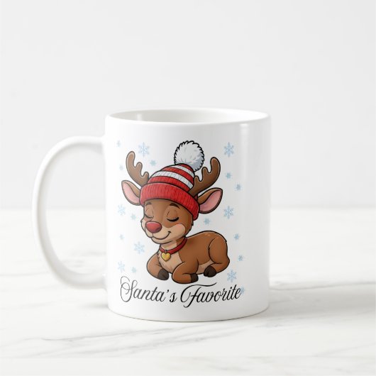 Weihnachts-Weihnachtsfeiertage des Weihnachtsmanns Kaffeetasse (Links)