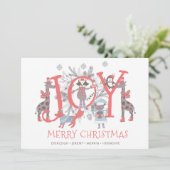 Weihnachts-Weihnachtsfeiertage Feiertagskarte (Stehend Vorderseite)