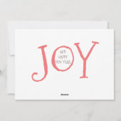 Weihnachts-Weihnachtsfeiertage Feiertagskarte (Rückseite)