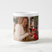 Weihnachts-Weihnachtsfeiertage Foto Holiday Jumbo-Tasse (Vorderseite)