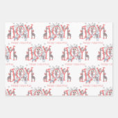 Weihnachts-Weihnachtsfeiertage Geschenkpapier Set (Vorderseite)