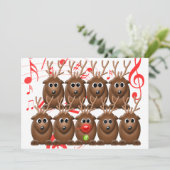 Weihnachts-Weihnachtsfeiertage im Weihnachtsmann Einladung (Stehend Vorderseite)