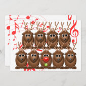 Weihnachts-Weihnachtsfeiertage im Weihnachtsmann Einladung (Vorne/Hinten)