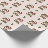 Weihnachts-Weihnachtsferien Geschenkpapier (Ecke)