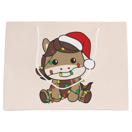 Weihnachts-Weihnachtsferien Große Geschenktüte (Vorderseite)