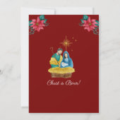 Weihnachts-Weihnachtsfest bei Kerzenlicht Einladung (Rückseite)