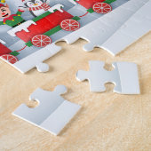 Weihnachts-Weihnachtsfest-Dampfzug Puzzle (Seite)
