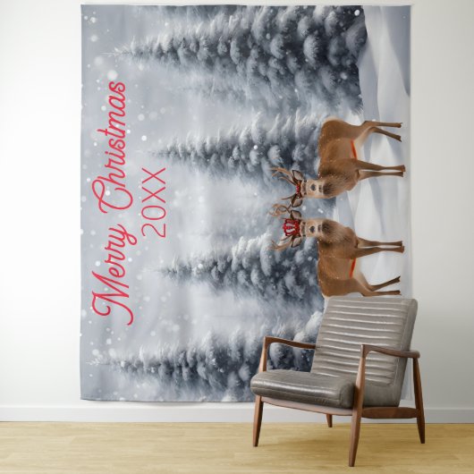 Weihnachts-Weihnachtsfest Foto Stand Hintergrund Wandteppich (Beispiel)