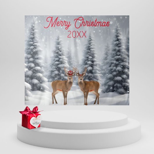 Weihnachts-Weihnachtsfest Foto Stand Hintergrund Wandteppich