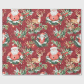 Weihnachts-Weihnachtsfest Geschenkpapier (Flach)