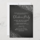 Weihnachts-Weihnachtsfest im Chalkboard Weißer Rot Einladung (Vorderseite)