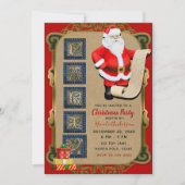 Weihnachts-Weihnachtsfest im Nordpol-Party des Wei Einladung (Vorderseite)