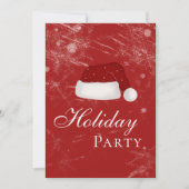 Weihnachts-Weihnachtsfest im Winter Party Einladung (Vorderseite)