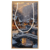 Weihnachts-Weihnachtsfest in Moonlit Kleine Geschenktüte (Vorderseite)