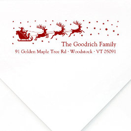 Weihnachts-Weihnachtsfest in Sleigh Weihnachten Rü Permastempel