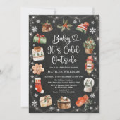 Weihnachts-Weihnachtsfest Kinderdusche Halbpension Einladung (Vorderseite)