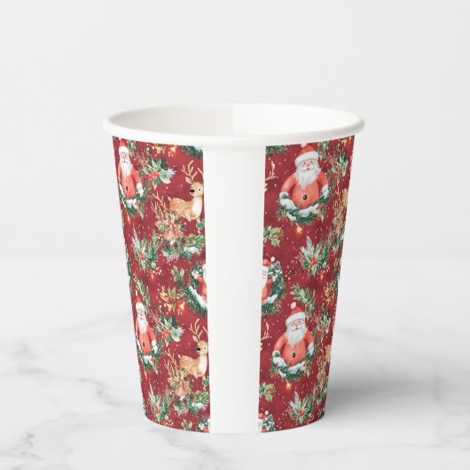 Weihnachts-Weihnachtsfest Pappbecher (Links)