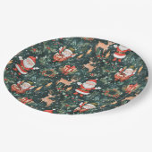 Weihnachts-Weihnachtsfest Pappteller (Schrägansicht)