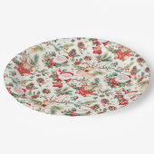 Weihnachts-Weihnachtsfest Pappteller (Schrägansicht)