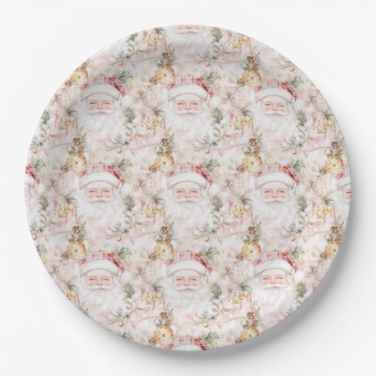 Weihnachts-Weihnachtsfest Pappteller (Vorderseite)