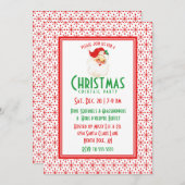 Weihnachts-Weihnachtsfest-Party der 1950er Jahre Einladung (Vorne/Hinten)