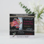 Weihnachts-Weihnachtsfest - Party Einladung (Stehend Vorderseite)