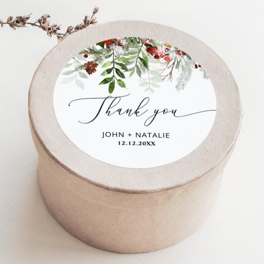 Weihnachts-Weihnachtsfest Runder Aufkleber