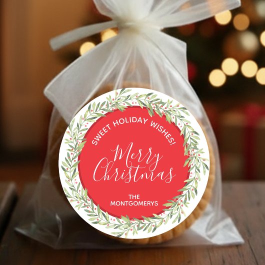 Weihnachts-Weihnachtsfest Runder Aufkleber