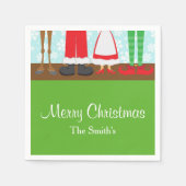 Weihnachts-Weihnachtsfest Serviette (Vorderseite)