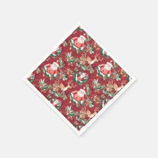 Weihnachts-Weihnachtsfest Serviette (Ecke)