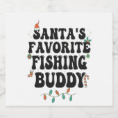 Weihnachts-Weihnachtsfest-Vater Bierflaschenetikett (Einzelnes Label)