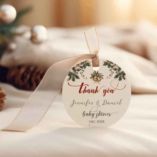 Weihnachts-Weihnachtsfest Winter Red Green Baby Du Geschenkanhänger