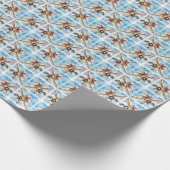 Weihnachts-Weihnachtsflieger Geschenkpapier (Ecke)