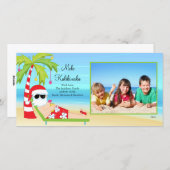 Weihnachts-Weihnachtsfoto-Karte Hawaiis. Feiertagskarte (Vorne/Hinten)