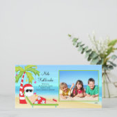 Weihnachts-Weihnachtsfoto-Karte Hawaiis. Feiertagskarte (Stehend Vorderseite)