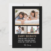 Weihnachts-Weihnachtsfotokarte der Familie Karte (Rückseite)