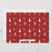 Weihnachts-Weihnachtsfotokarte der Saison Feiertagskarte (Rückseite)