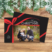 Weihnachts-Weihnachtsfotokarte Einladung