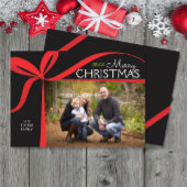 Weihnachts-Weihnachtsfotokarte Einladung