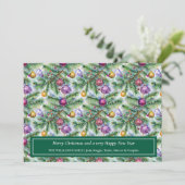 Weihnachts-Weihnachtsfotokarte Einladung (Stehend Vorderseite)