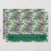 Weihnachts-Weihnachtsfotokarte Einladung (Vorne/Hinten)