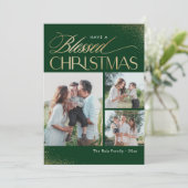 Weihnachts-Weihnachtsfotokarte Feiertagskarte (Stehend Vorderseite)