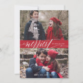 Weihnachts-Weihnachtsfotokarte Feiertagskarte (Vorderseite)