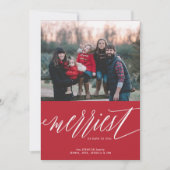 Weihnachts-Weihnachtsfotokarte Feiertagskarte (Vorderseite)