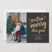 Weihnachts-Weihnachtsfotokarte für Familien Feiertagskarte (Vorderseite)