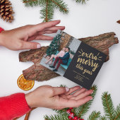 Weihnachts-Weihnachtsfotokarte für Familien Feiertagskarte