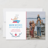 Weihnachts-Weihnachtsfotokarte für Familien Feiertagskarte (Vorderseite)