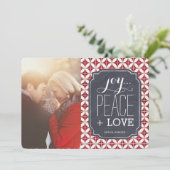 Weihnachts-Weihnachtsfotokarten Feiertagskarte (Stehend Vorderseite)