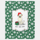 Weihnachts-Weihnachtsgelb-Labrador Niedlich Fleecedecke (Vorderseite)