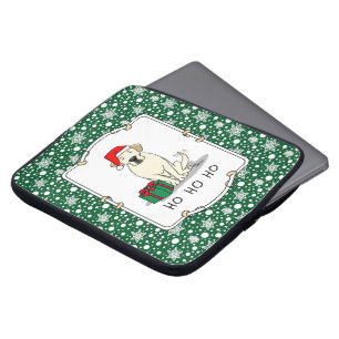 Weihnachts-Weihnachtsgelb-Labrador Niedlich Laptopschutzhülle